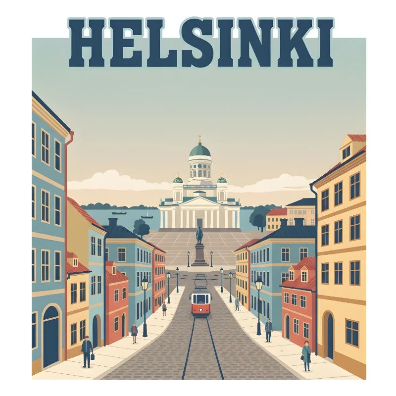 Tramway d’Helsinki vers la place du Sénat