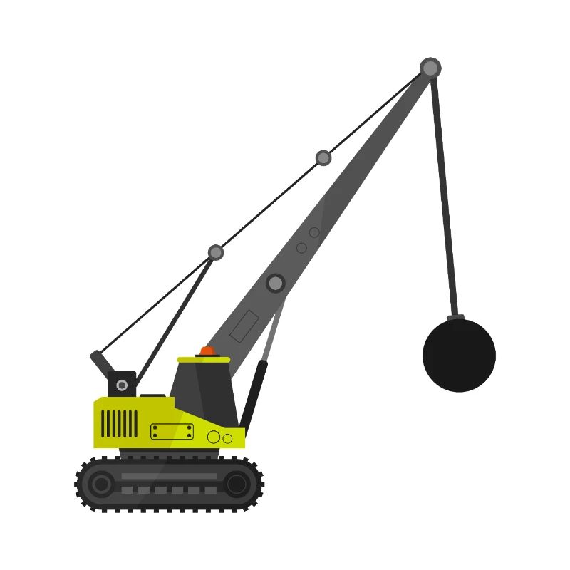Grue à billes de démolition