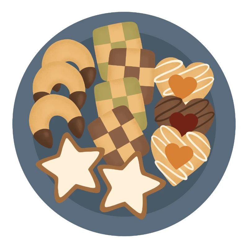 Whimsical Cookie Assortment Plate