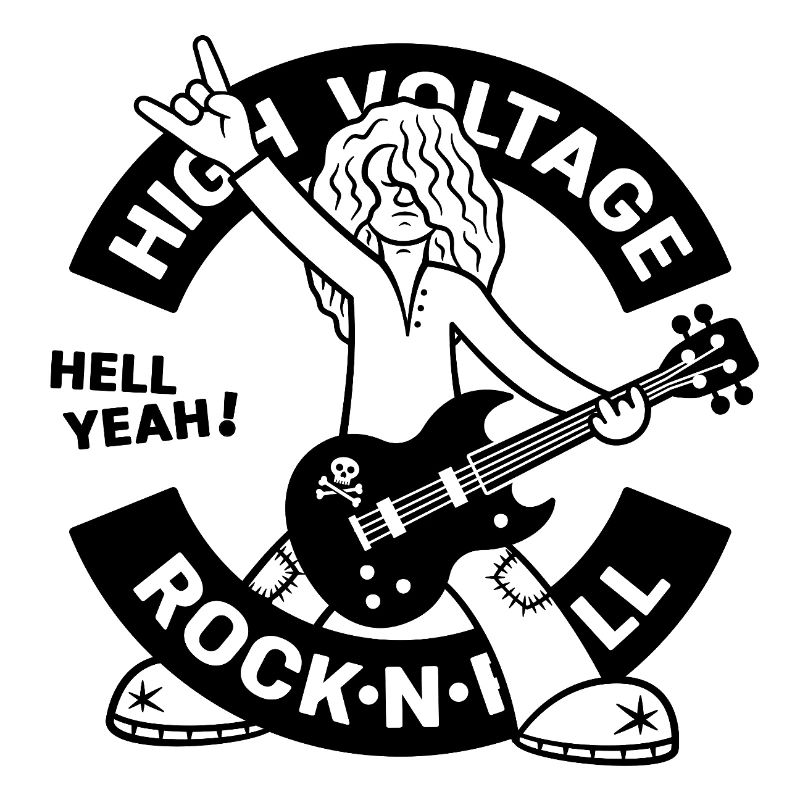 High Voltage Rock'N'Roll Guitarist