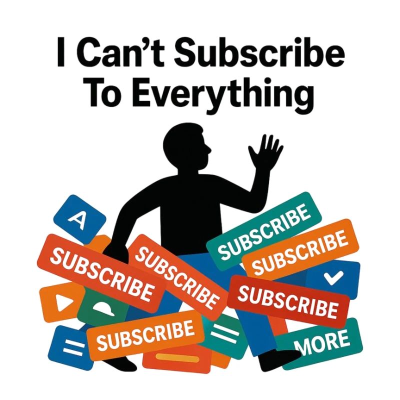 I Can't Subscribe To Everything