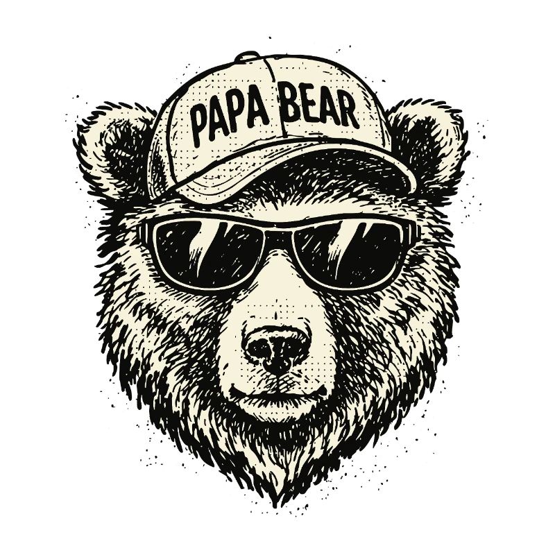 Papa bear Sunglasses Cap