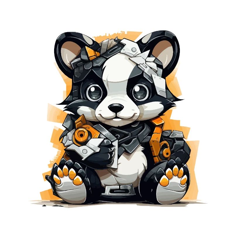 Panda Robo with building tools