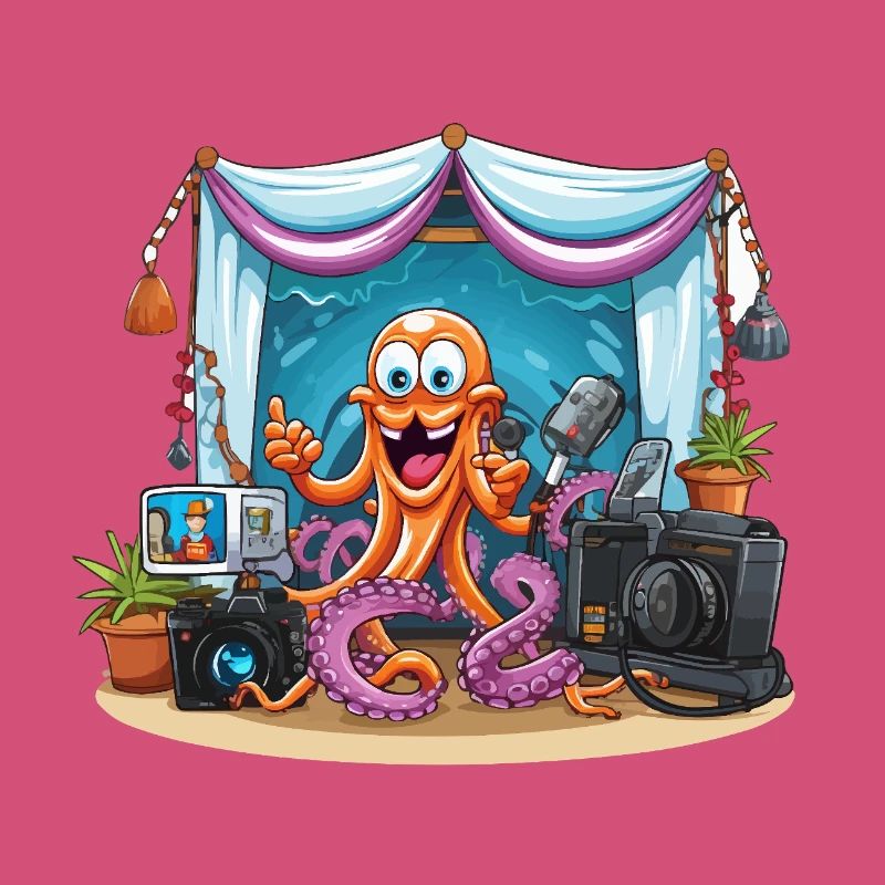 Octopus influencer on stage