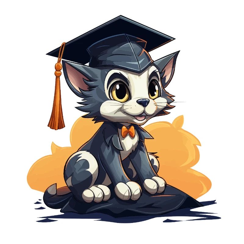 Chaton avec bonnet