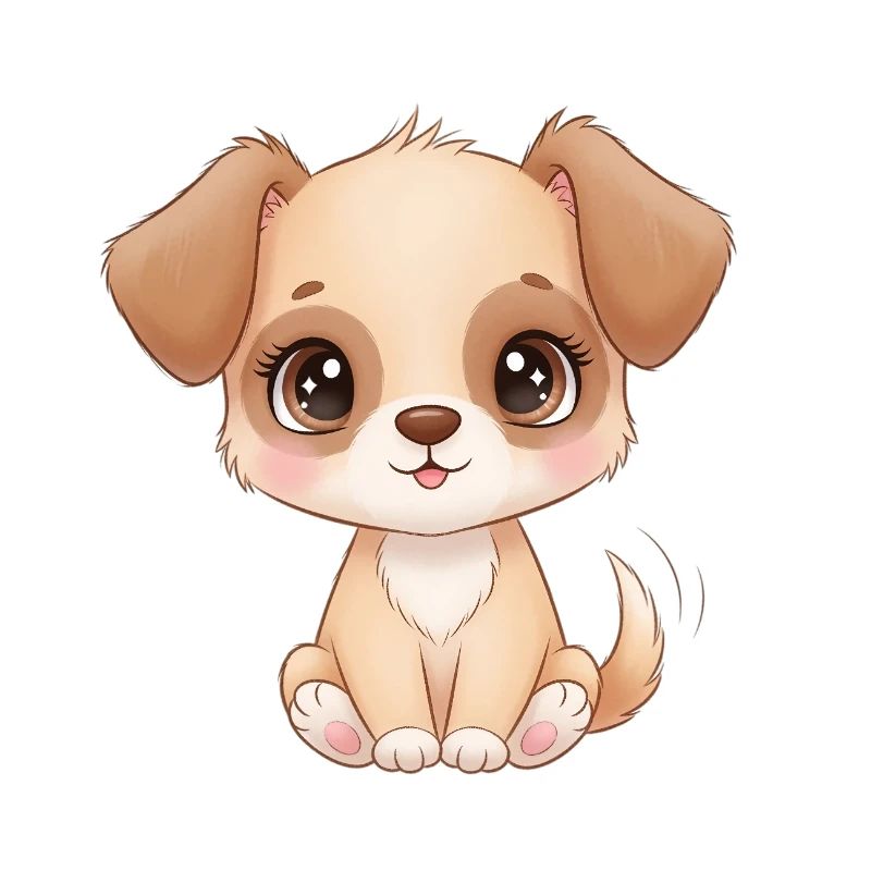 Charme de chiot mignon