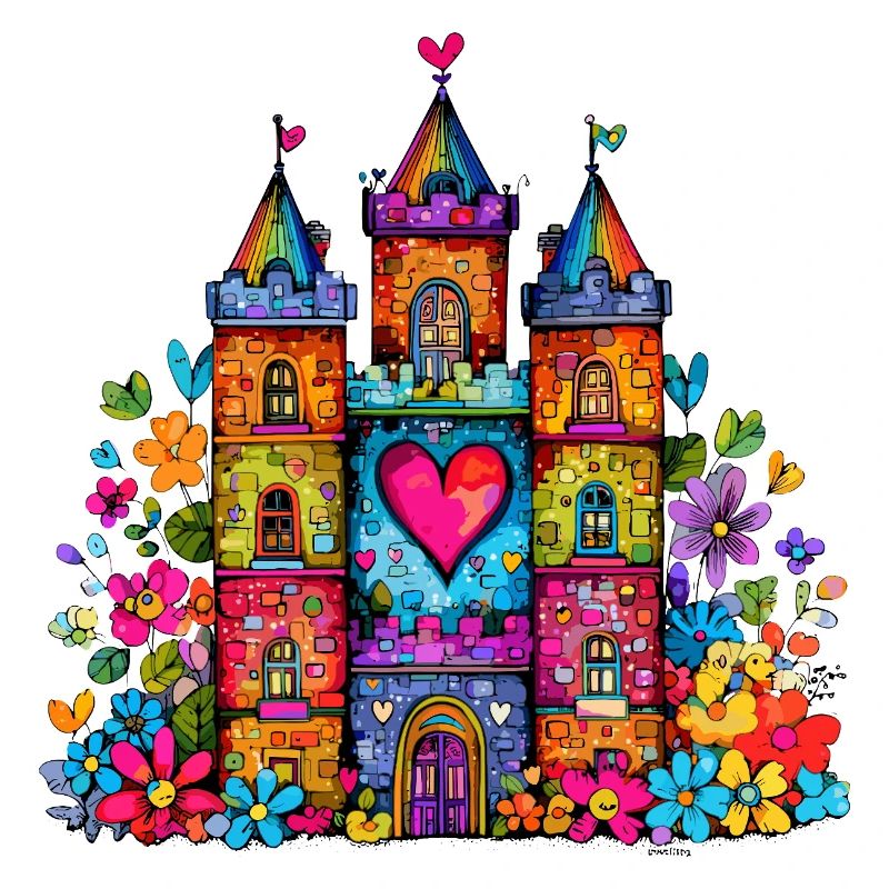 Regenbogenherz Schloss