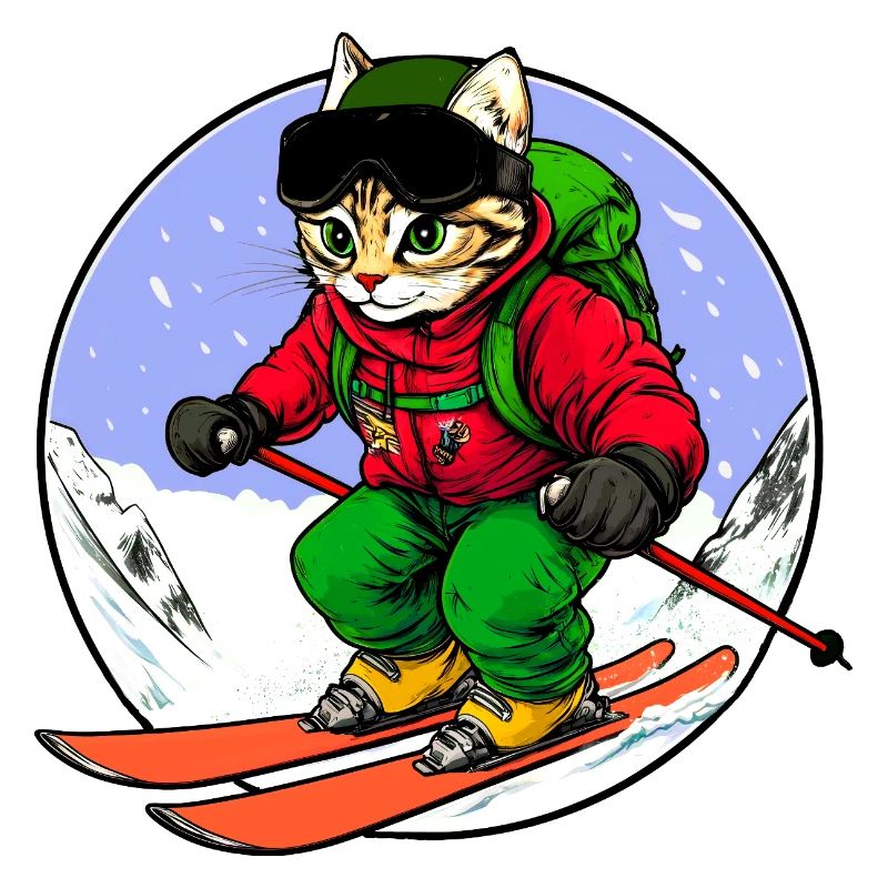 Skier Cat Freeride