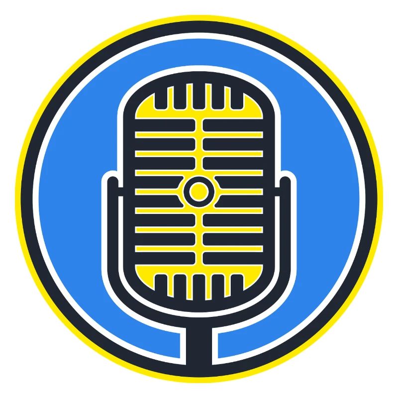 Retro Microphone Badge