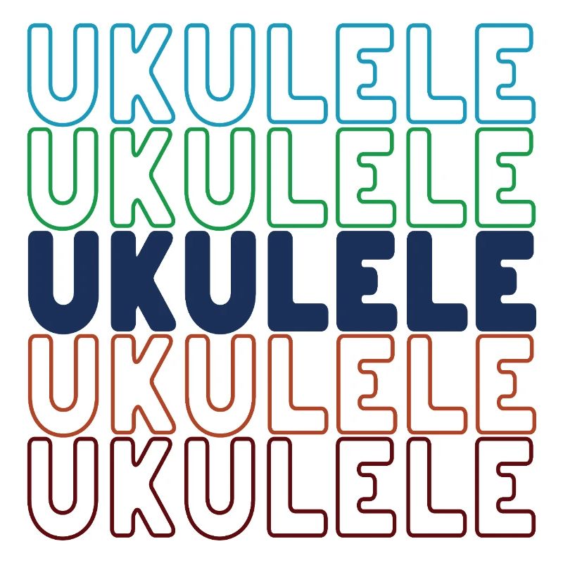 Typographie du ukulélé
