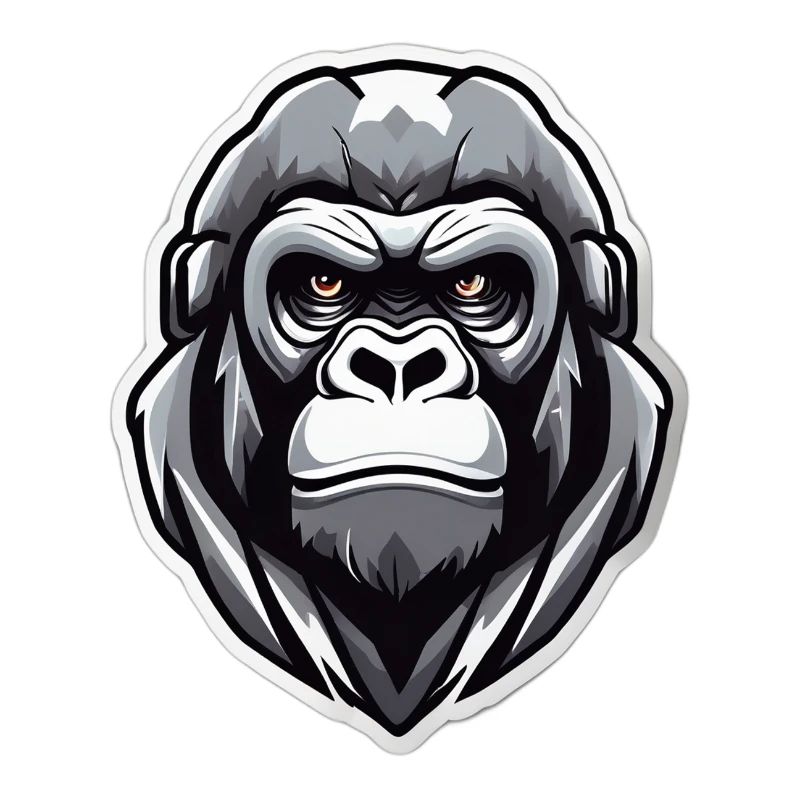 Gorille guerrier graphique