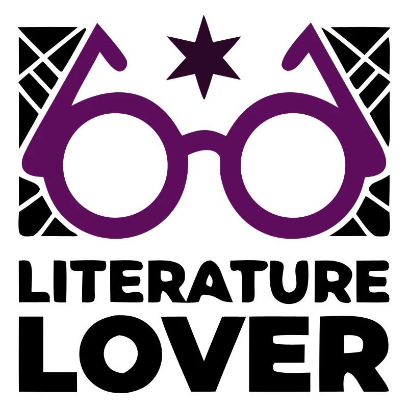 Literature Lover Brille Text