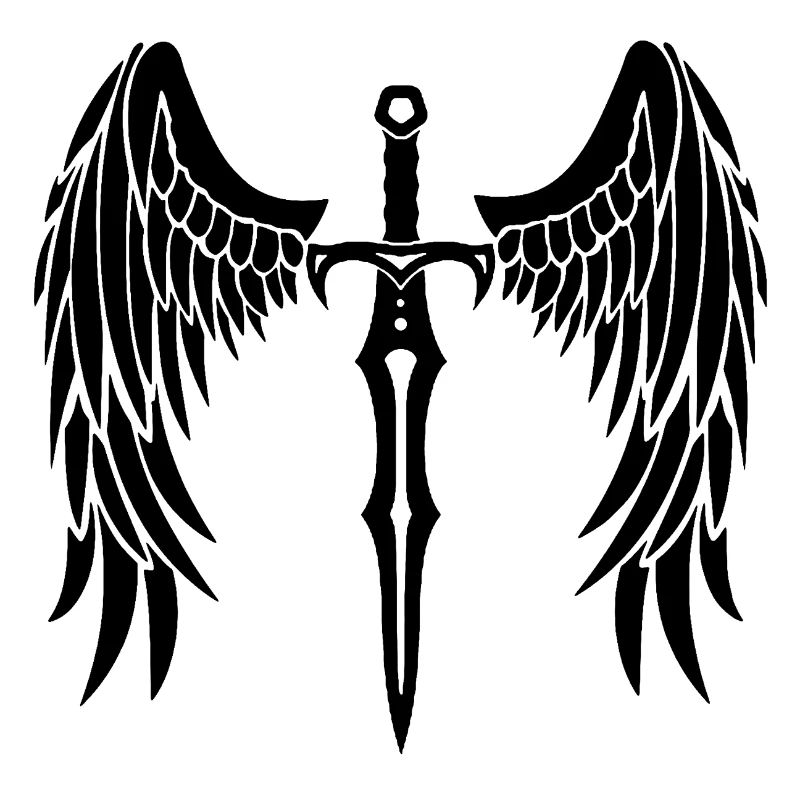 épée ailée noire