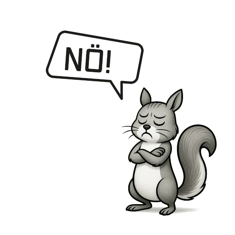 Nö! Eichhörnchen – Kleiner Sturkopf im Wald