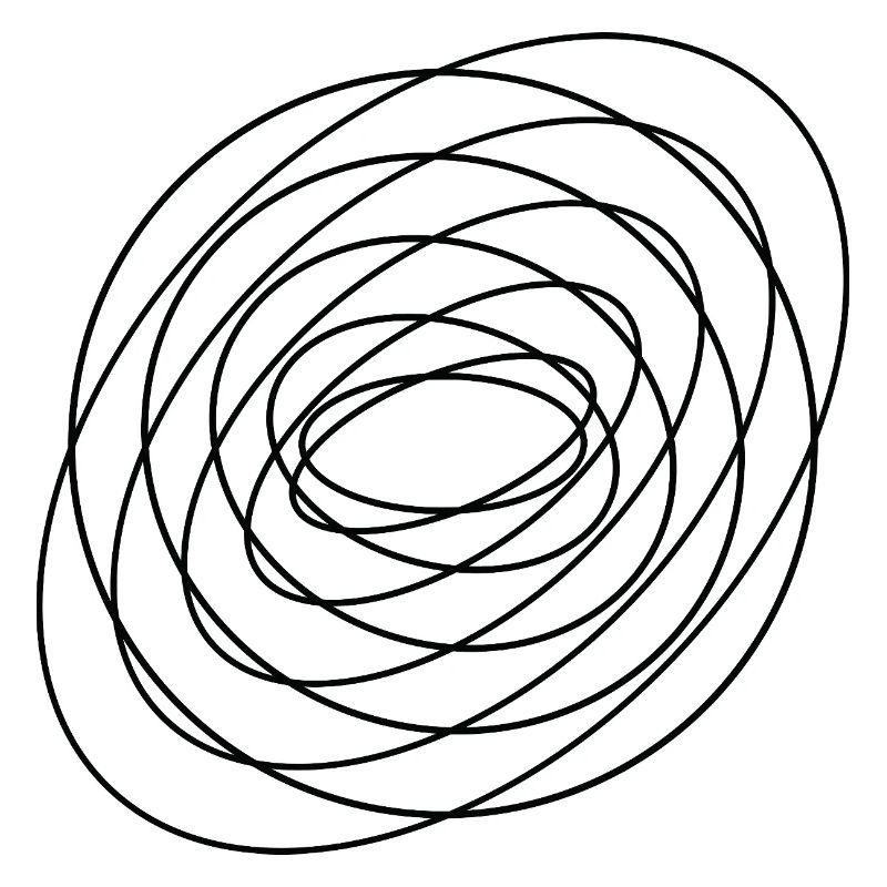 Coiled Abstract Spiral Circle