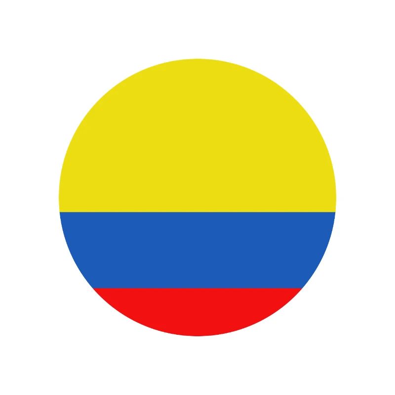 Drapeau rond de la Colombie
