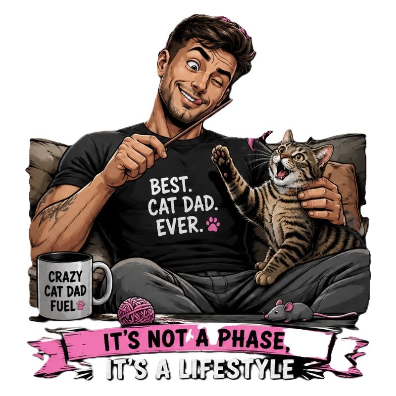 Meilleur Papa de Chat de Tous les Temps – Mode de Vie