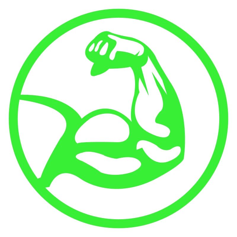 Biceps – silhouette verte