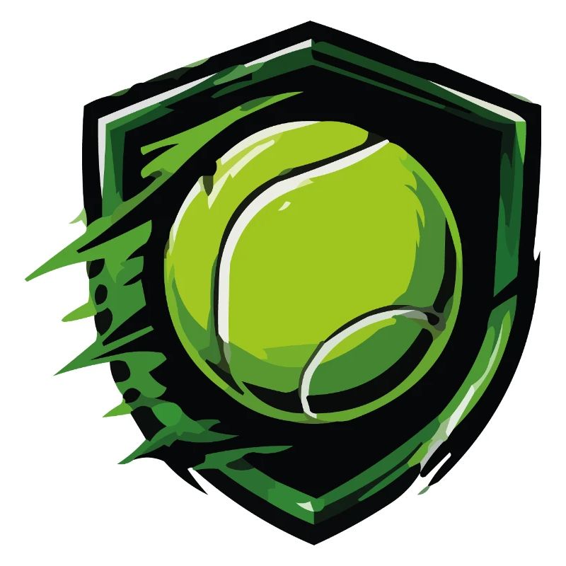 Tennis Shield in Dynamic Style