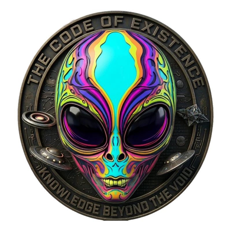 The Code of Existence Alien Sci-Fi Art
