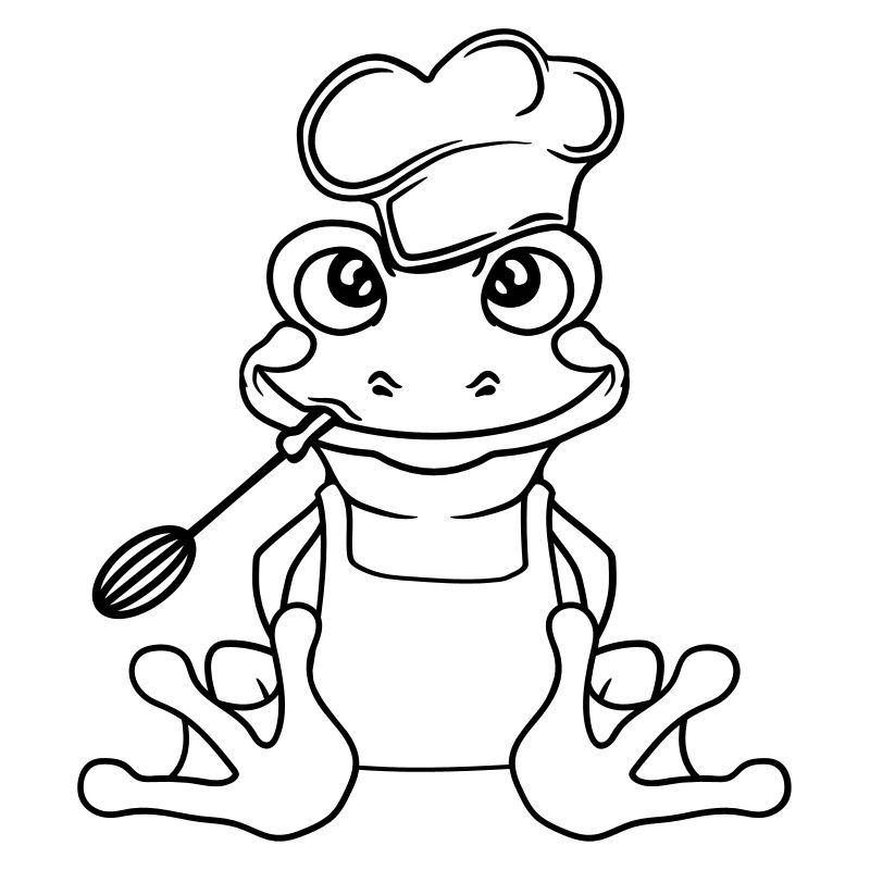 koch chef kochen lecker essen muetze schuerze gril