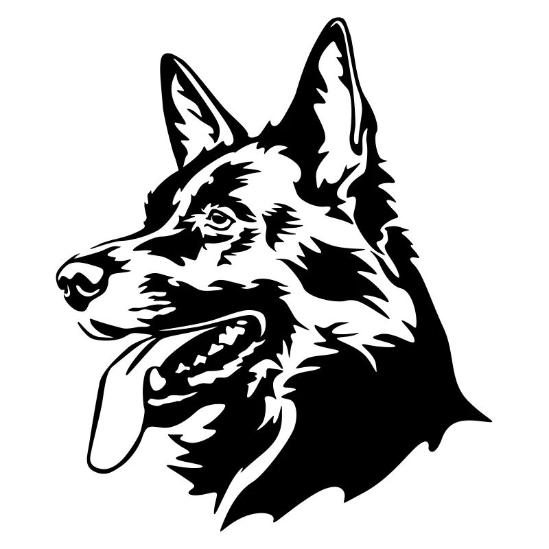 German shepherd head