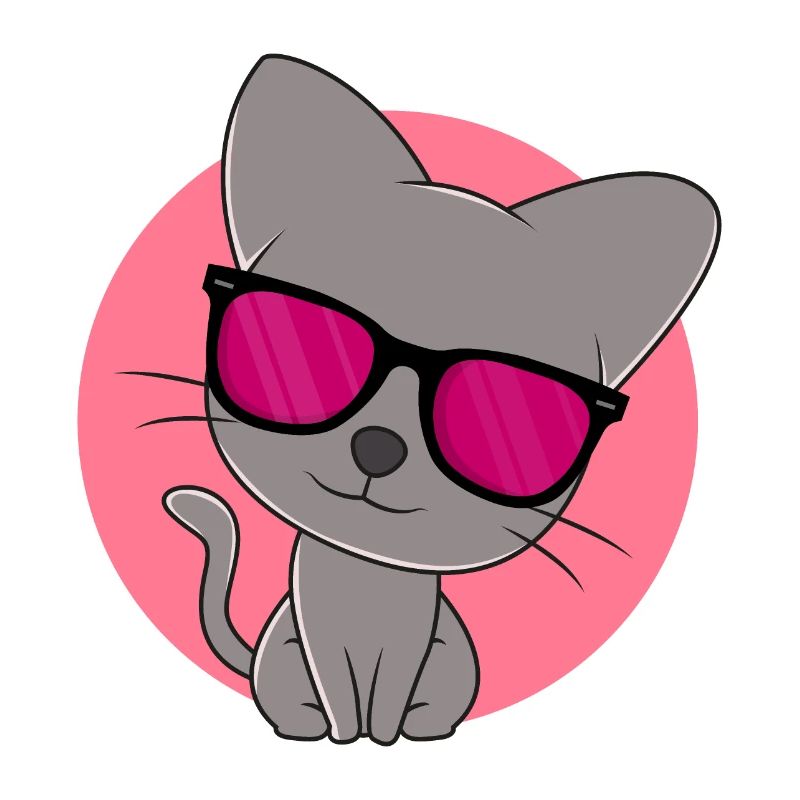 Mignon chaton gris