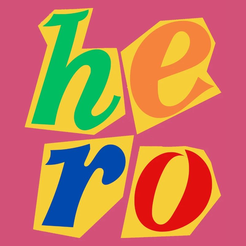 Conception de lettres majuscules Hero