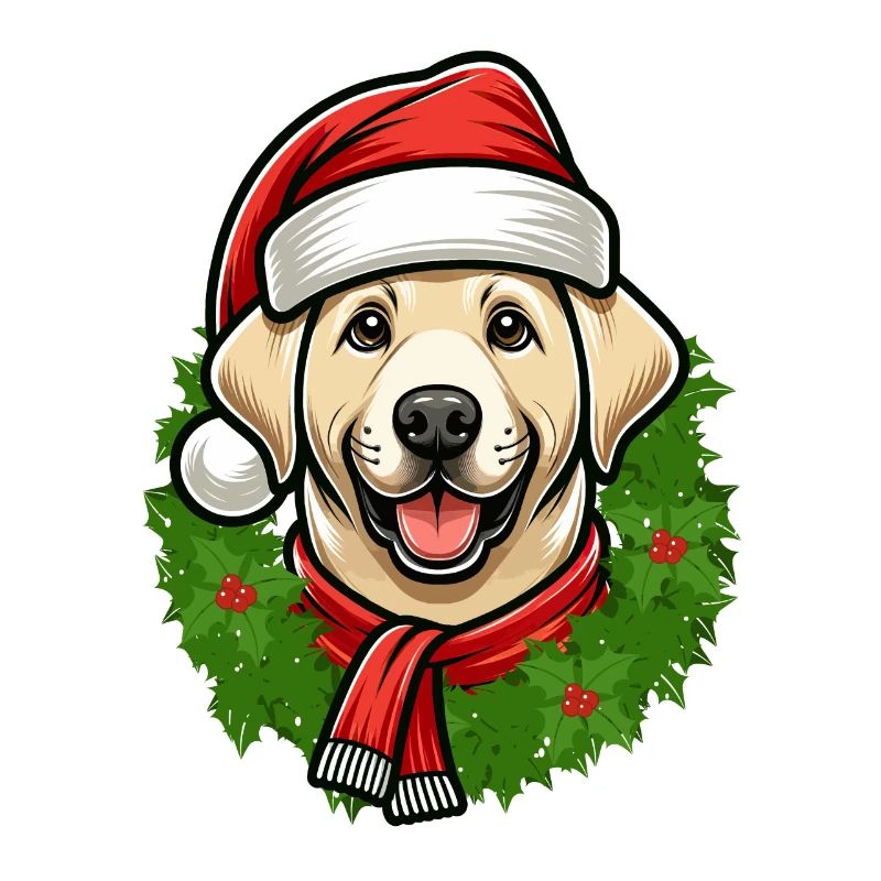 Weihnachts Labrador Hunde-Freunde