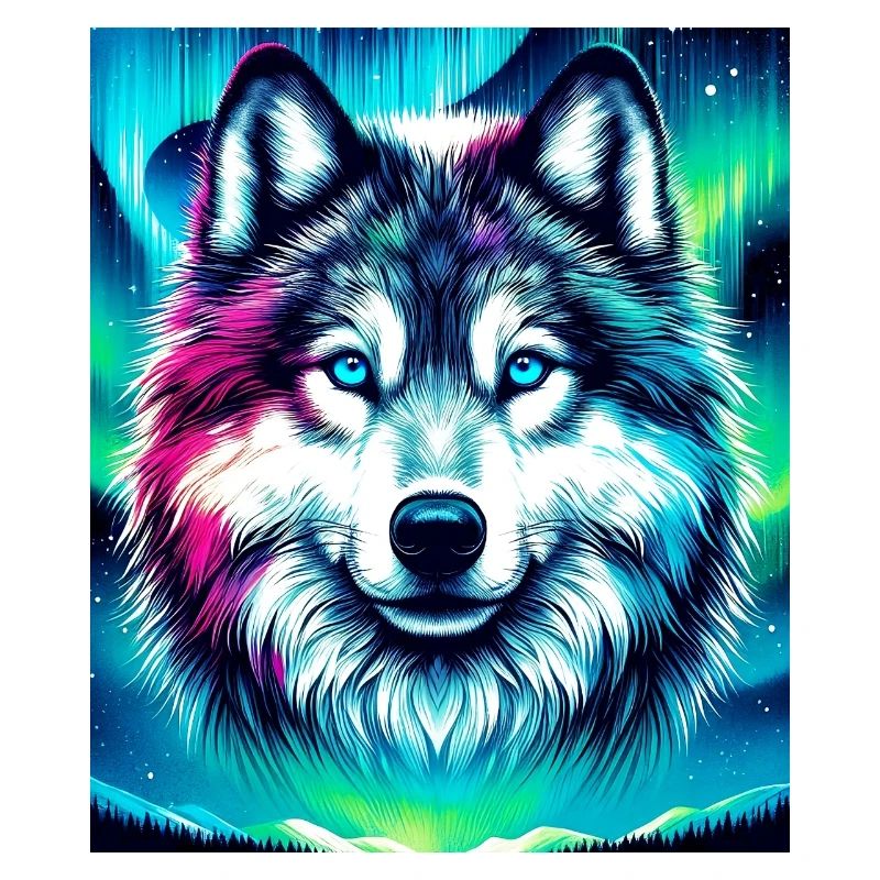 Chien loup husky