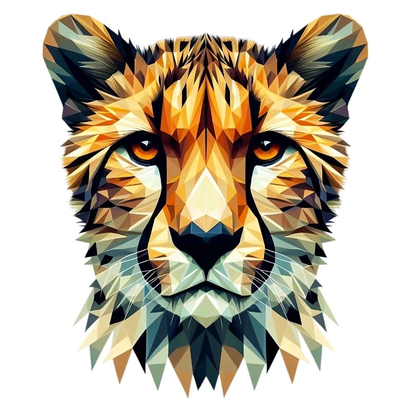 Guépard polygonal