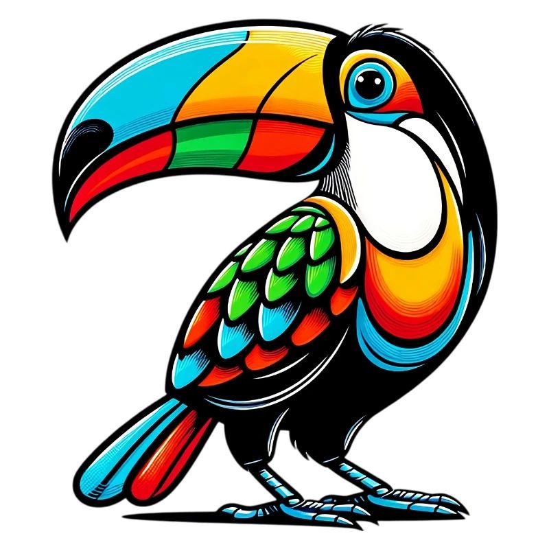 Toucan arlequin