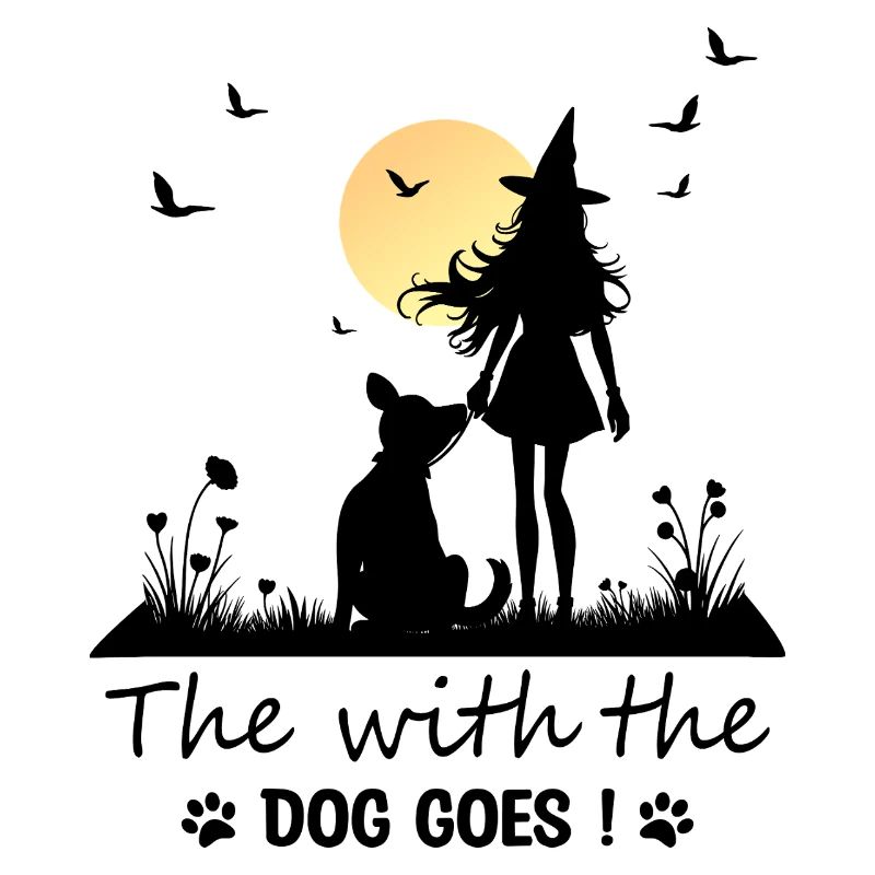 Die mit dem Hund geht !