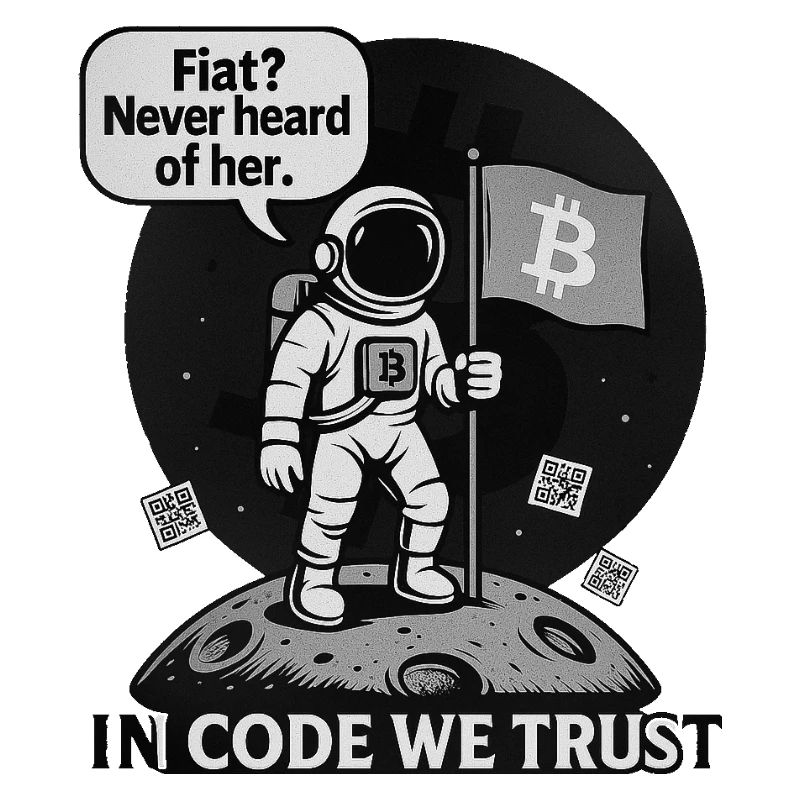 Cryptocurrenciesurrealistic space sticker