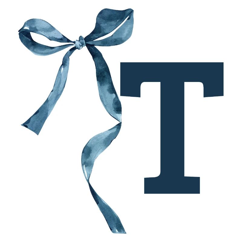 Monogramme t idée cadeau 