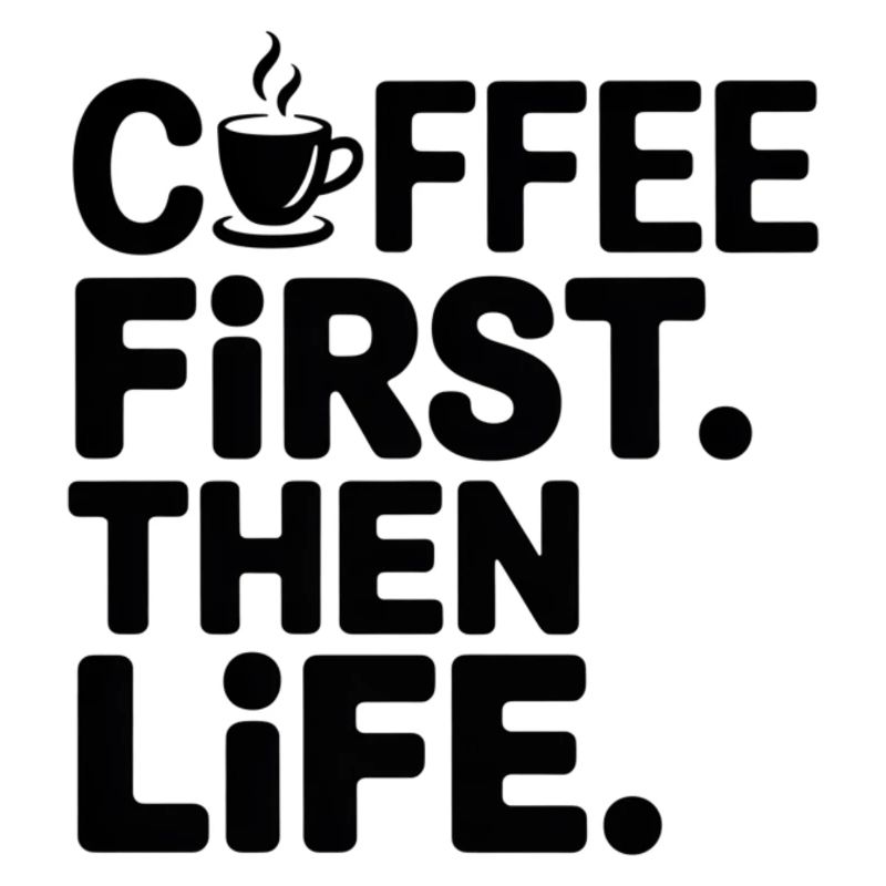 Erst der Kaffee, dann das Leben
