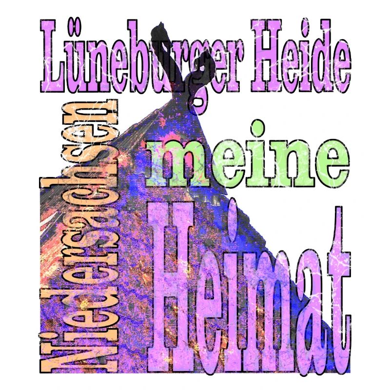 Lüneburger Heide mit Text
