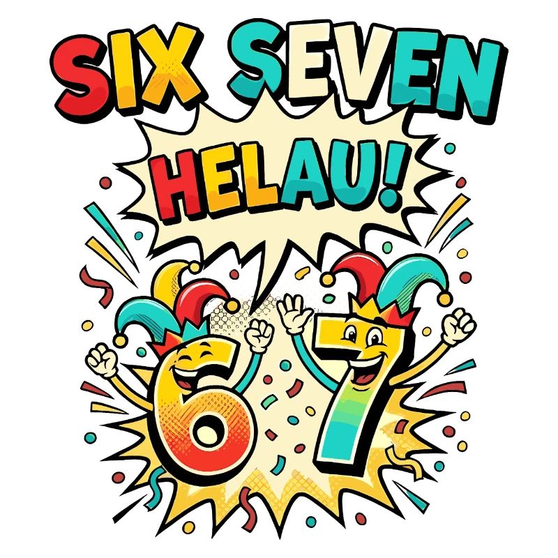 67 Six Seven Meme Costume Carnaval Drôle