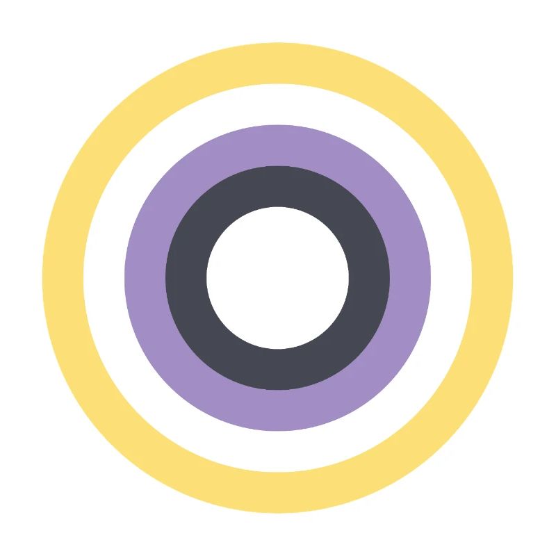 Concentric Ring Palette LGBTQ Non Binary