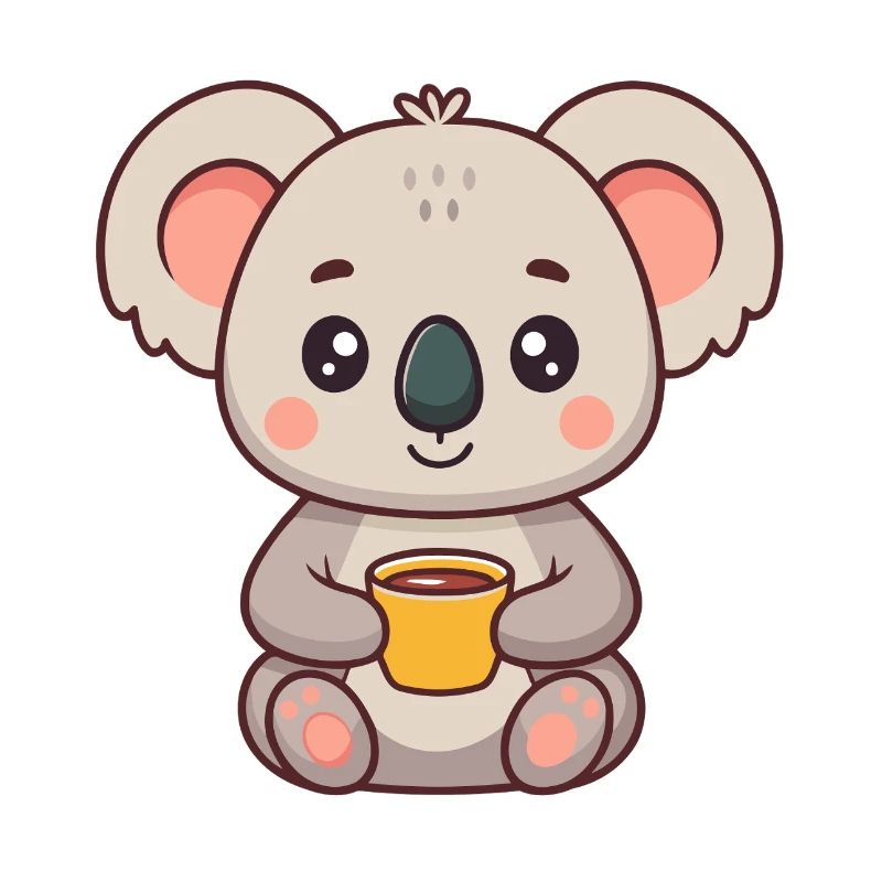 Koala Doux Tasse Café