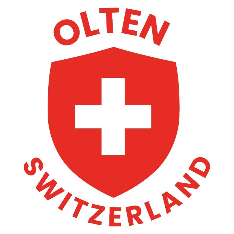 Schweizer Schild mit weißem Kreuz