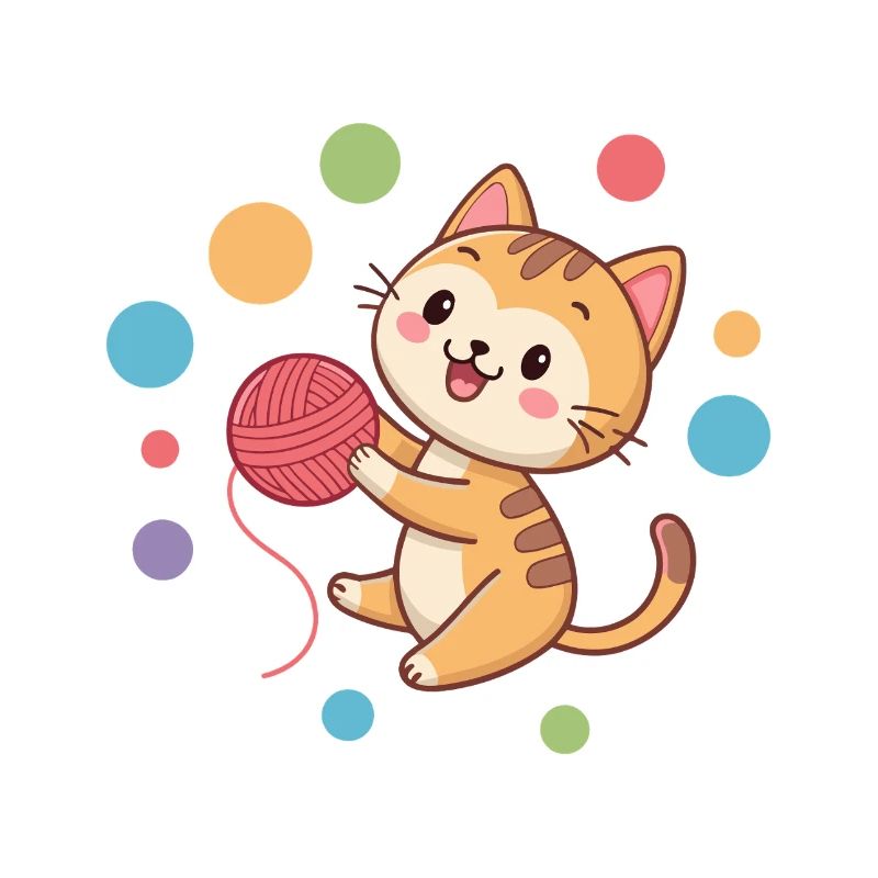 Kitten Player Yarn Ball