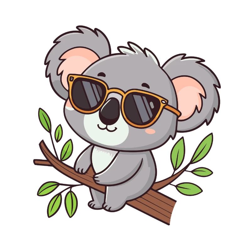 Koala chic glasses on temple