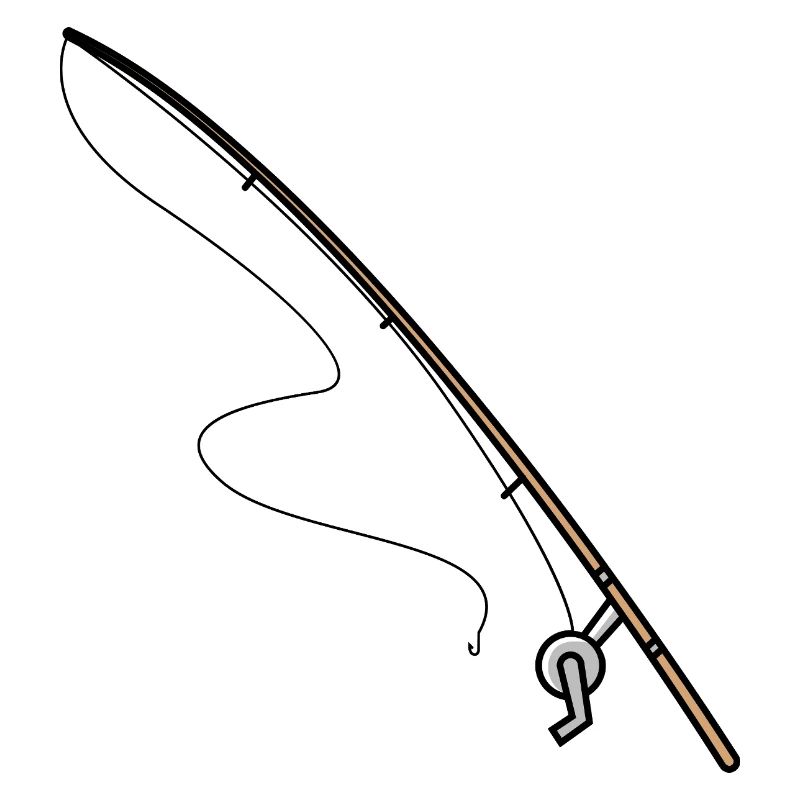 Icône de pêche à la canne à pêche