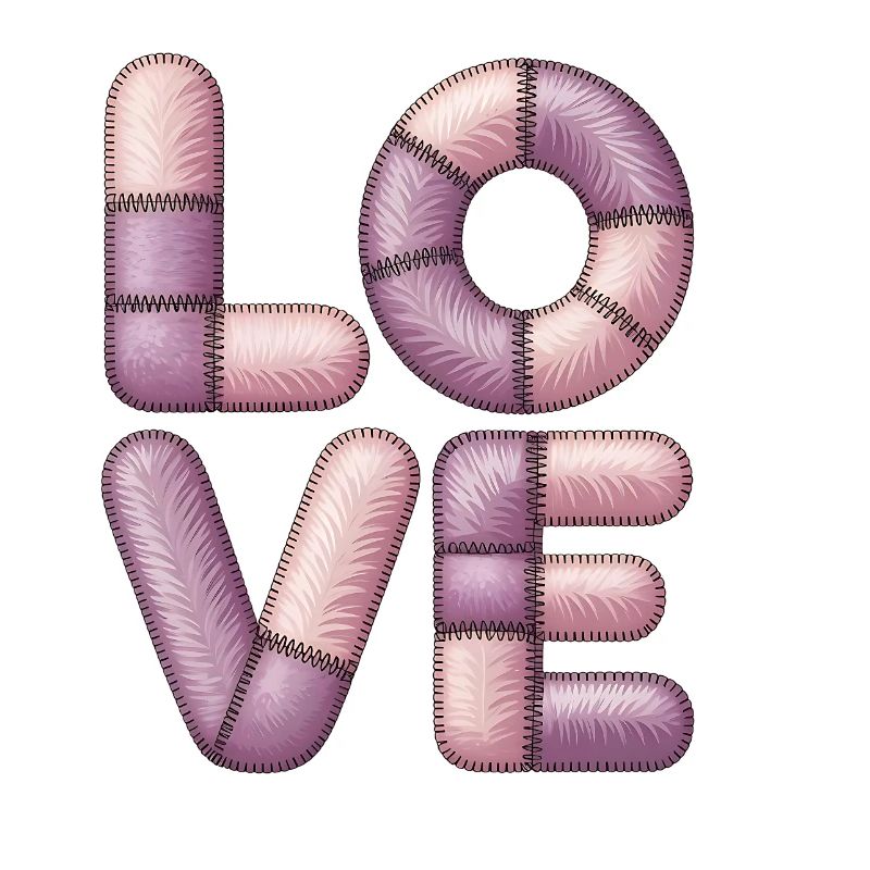 Un amour patchwork doux pour les filles et les ados