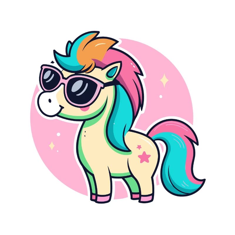 Rainbow Pony Glam-Brille