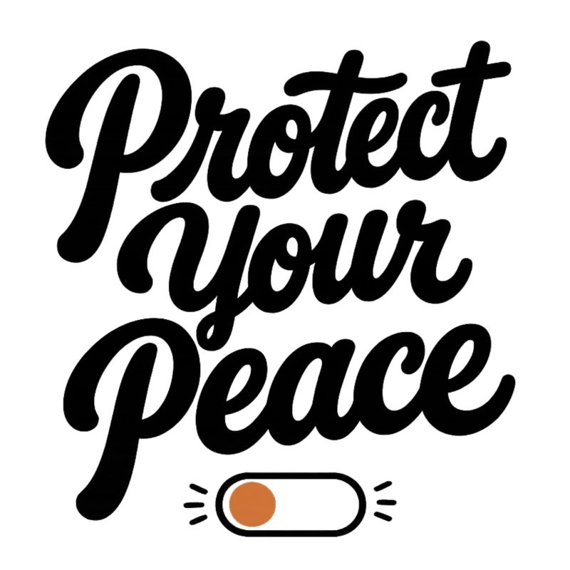 Protect Your Peace | Minimal Retro Typography