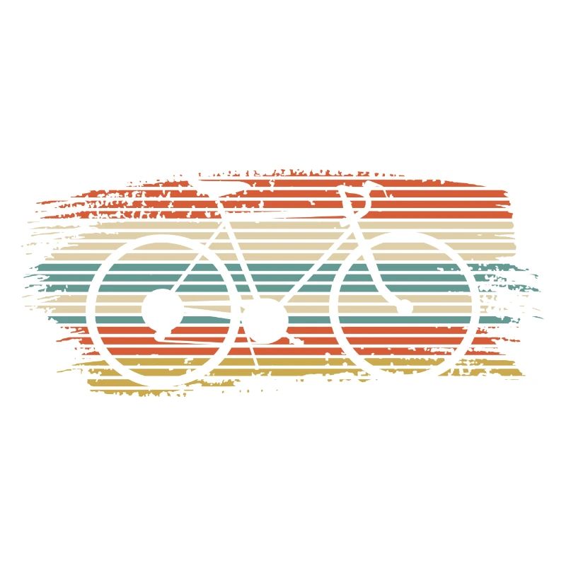 Vélo rayé arc-en-ciel