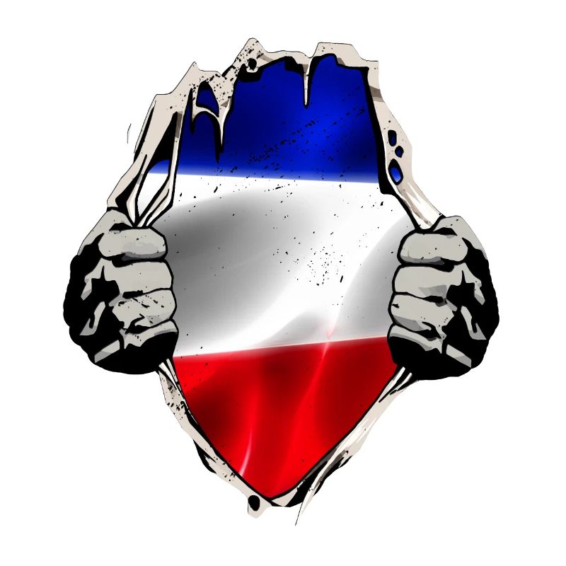 Drapeau rouge bleu-blanc
