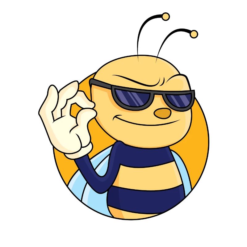 OK sign bee